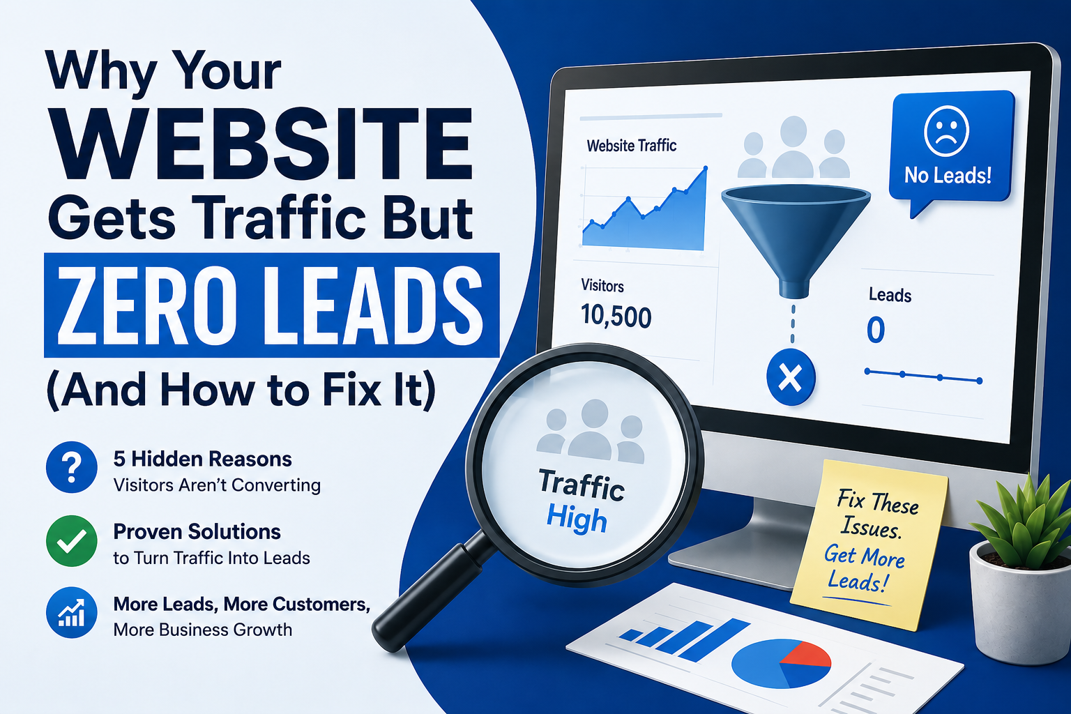 Website Gets Traffic But Zero Leads (And How to Fix It)