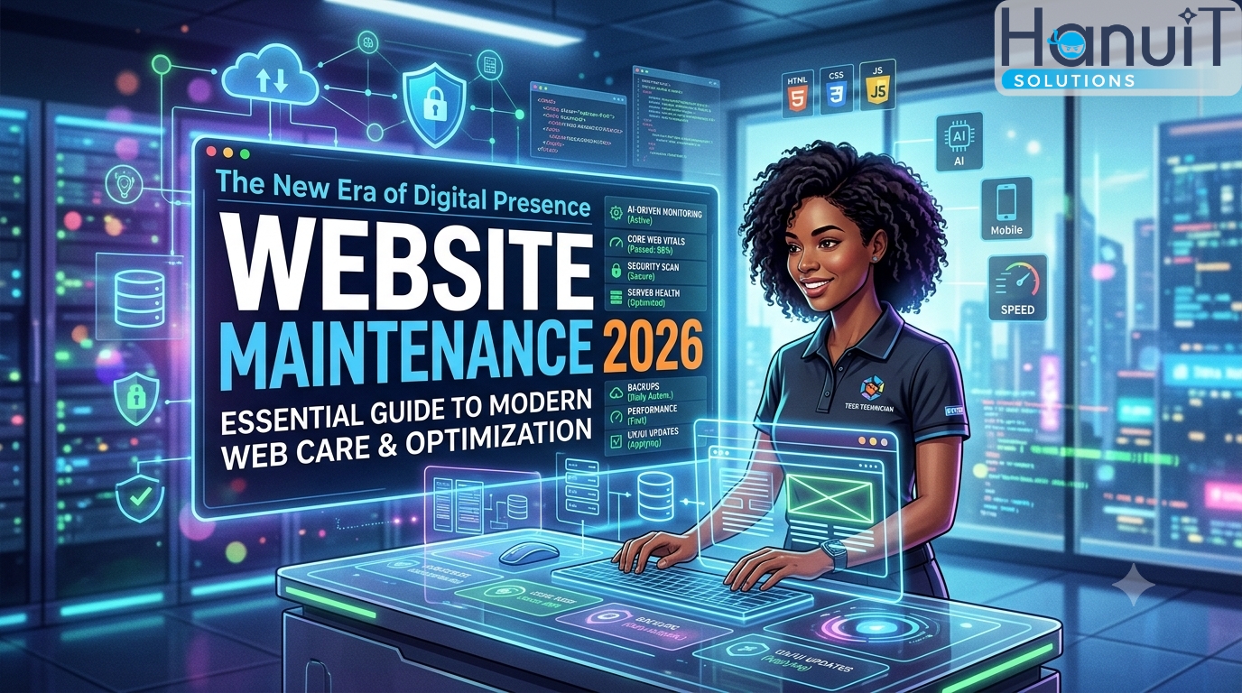 Website Maintenance in 2026: Guidance by Hanuit Solutions | Yamunanagar